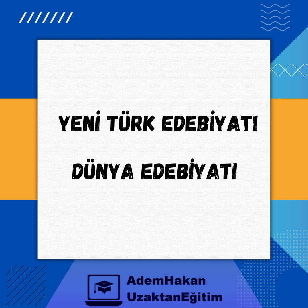 Yeni Türk Edebiyat / Dünya Edebiyatı TDE
