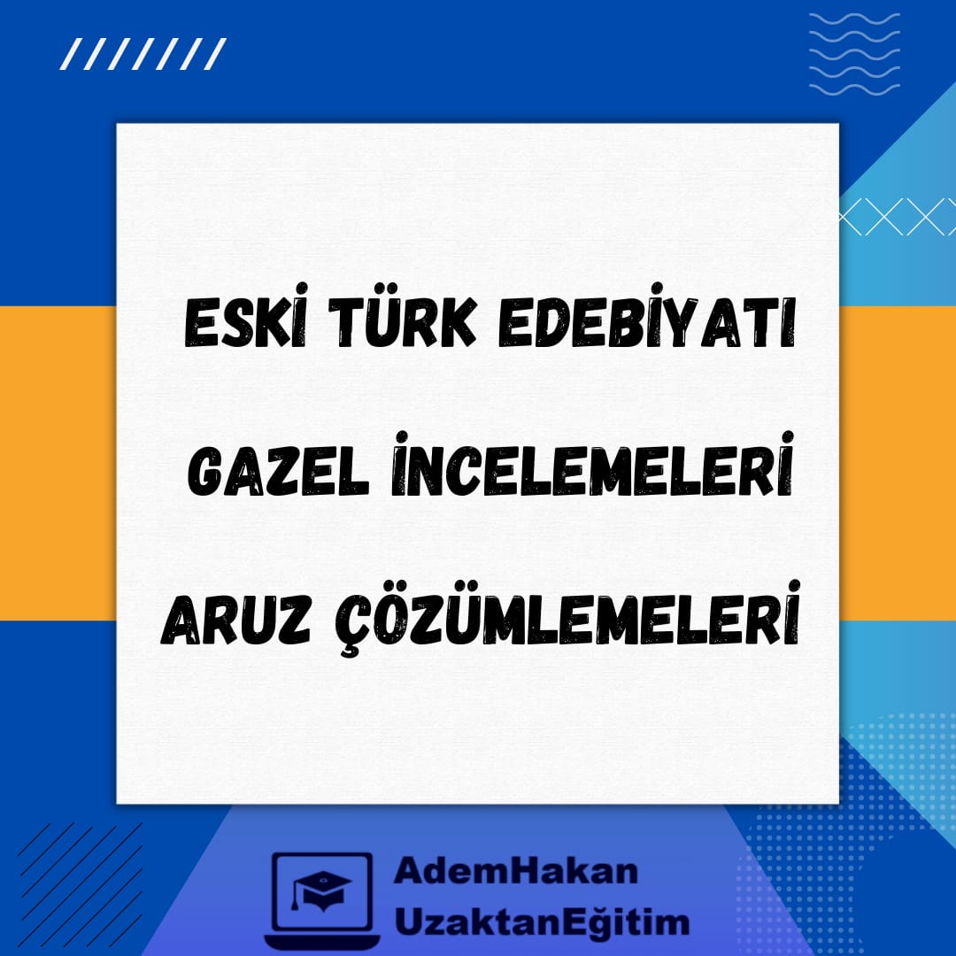 Eski Türk Edebiyatı ve Aruz Çözümleme TDE