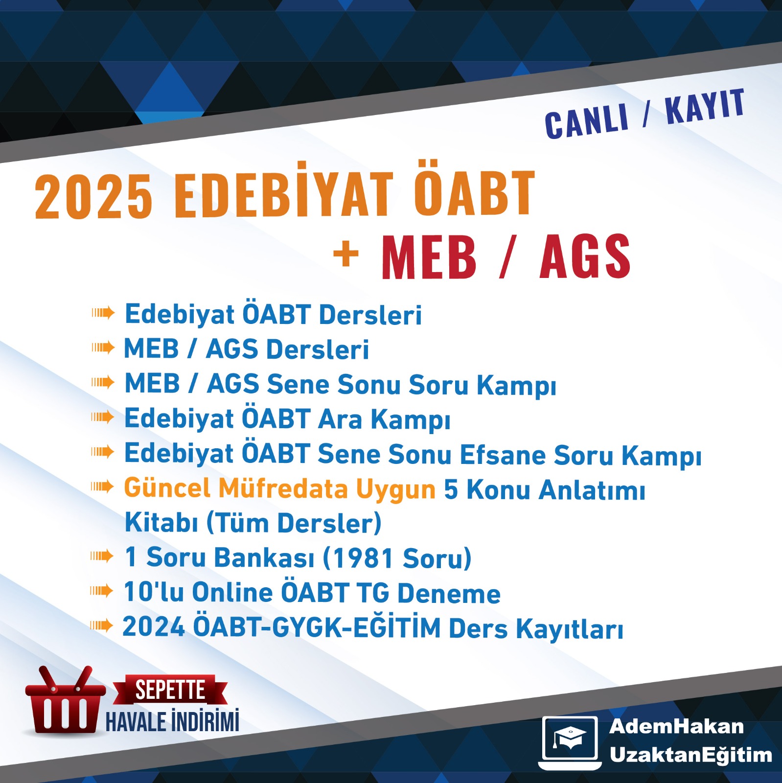 2025 EDEBİYAT ÖABT + MEB / AGS