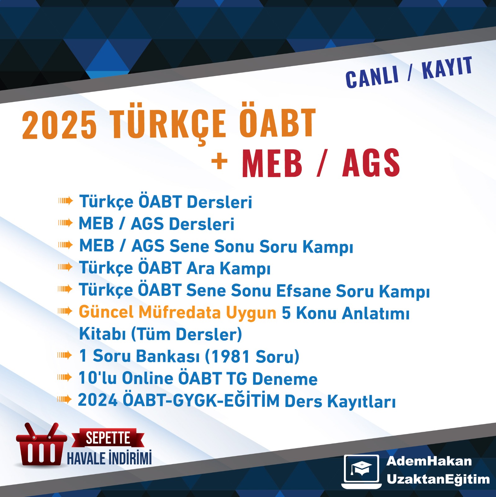 2025 TÜRKÇE ÖABT + MEB / AGS