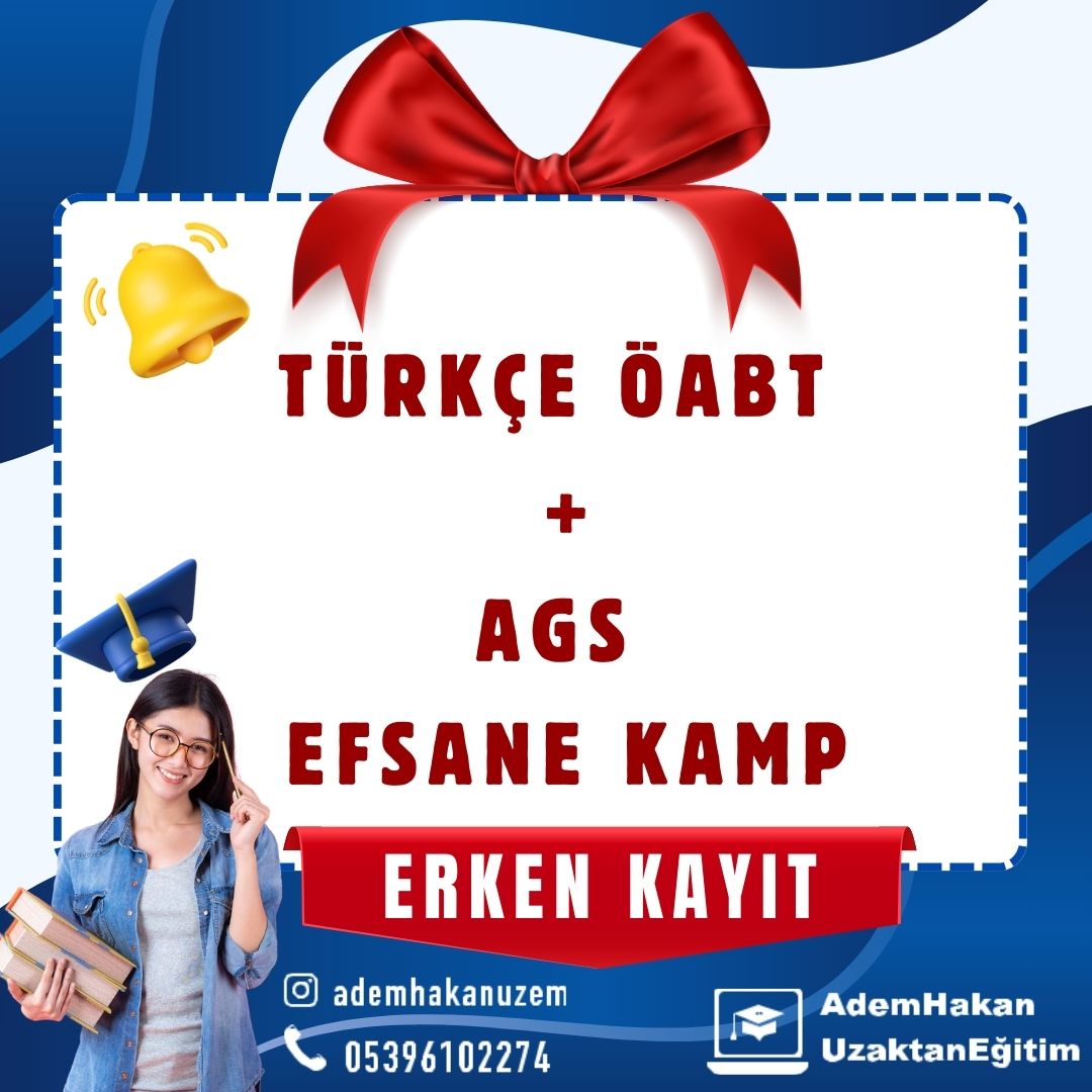 2025 TÜRKÇE ÖABT + AGS EFSANE KAMP